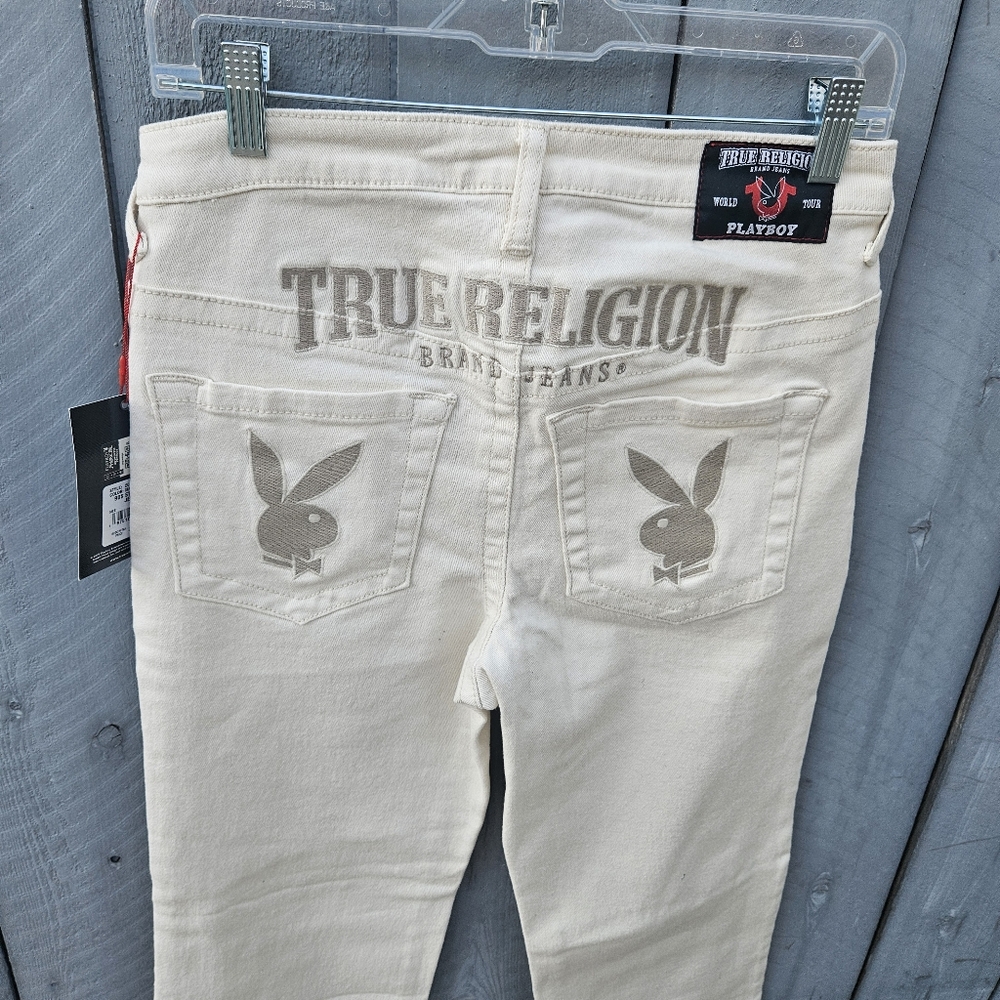 True Religion x Playboy Embroidered '90s Straight Leg Jeans - Picture 3 of 11